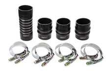 Load image into Gallery viewer, HPS Performance Silicone Intercooler Hoses Dodge Ram Pickup 5.9L Cummins Diesel (03-07) [High Temp Aramid Reinforced Boots Kit] Orange or Black - Black Alternate Image