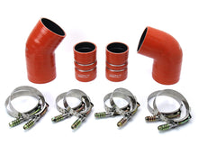 Load image into Gallery viewer, HPS Performance Intercooler Hose Boots Kit for Chevy Silverado / GMC Sierra 2500 3500 HD 6.6L (04-05) Reinforced Silicone High Temp Aramid - Orange / Black - Orange Alternate Image