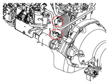 Load image into Gallery viewer, HPS Silicone Elbow Hose Dodge Ram 1500/2500 5.7L Hemi V8 (2006) 2500/3500 5.9L Cummins Diesel (03-06) [Oil Cooler Coolant] Black / Blue / Red - Black Alternate Image