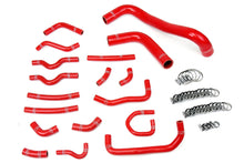 Load image into Gallery viewer, HPS Performance Silicone Coolant Hose Kit Toyota Land Cruiser 4.7L V8 J100 (98-02) [Radiator + Heater] Black / Blue / Red - Red Alternate Image