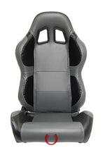 Load image into Gallery viewer, Cipher Auto Full Carbon Fiber PU Seats (Black and Gray - Sold as a Pair - Reclining) CPA1011CFBKGY Alternate Image