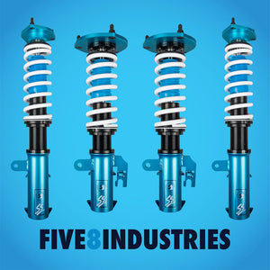 FIVE8 Coilovers Toyota Camry SE / XSE (11-17) SS Sport Height Adjustable w/ Front Camber Plates