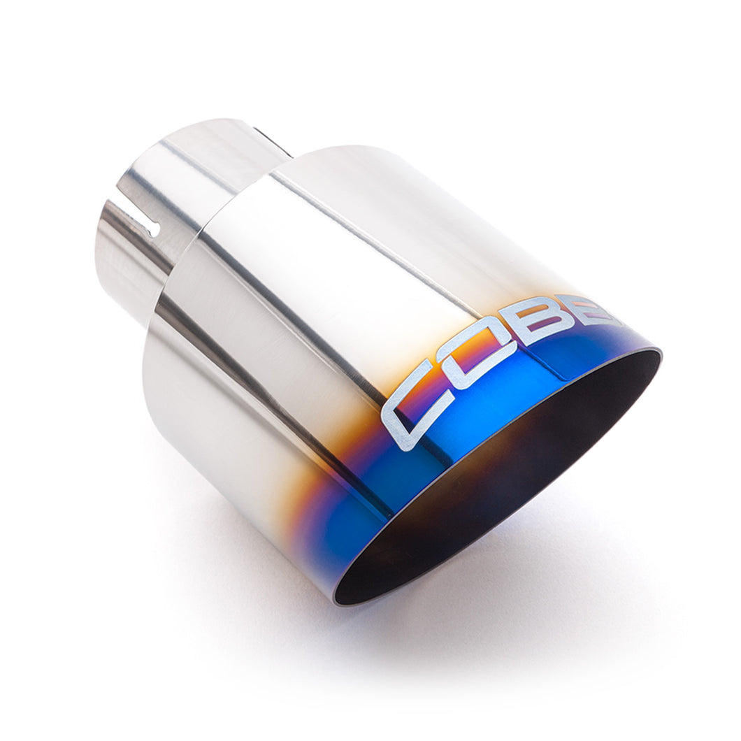 COBB Titanium Exhaust Tips VW Golf GTI Mk7 / Mk7.5 / Mk8 (15-24) Dual Blued or Brushed Finish