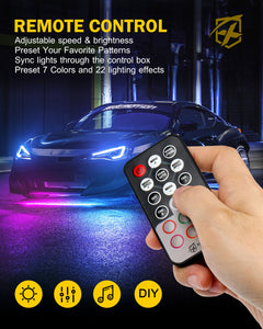 Xprite LED RGB Dancing Underbody Glow Kit [D1 Series] with Remote Control