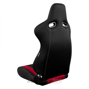 BRAUM Venom Seats (Reclinable) Black Cloth or  Black & Red Cloth