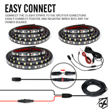 Load image into Gallery viewer, Xprite Spire 3 Series White LED Truck Bed Light Strips - 3 x 60" LED strips - Default Title Alternate Image
