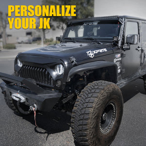 Xprite Light Bar Mounting Brackets w/ Lower Jeep Wrangler TJ LJ (1997-2006) Mamba Series Front Windshield 50" - WLB-0028-G1