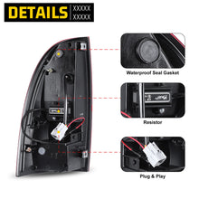 Load image into Gallery viewer, Winjet LED Tail Lights for Toyota Tacoma (2005-2015) with or without Sequential Turn Signal - Chrome with Red Lens Alternate Image