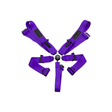 Load image into Gallery viewer, DND Racing Harness (Comp Spec -SFI Approved) 5 Point - Black / Purple / Red / Gray Alternate Image