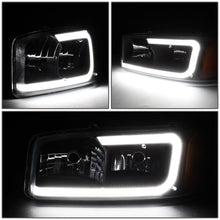 Load image into Gallery viewer, DNA Headlights for GMC Yukon (2000-2006) Yukon XL 1500 (2001-2006) with C-Shaped LED DRL and Black or Chrome Housing Alternate Image