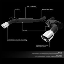 Load image into Gallery viewer, DNA Exhaust for Chevy Camaro SS 6.2L (2010-2013) Axleback with Double Rolled Wall Tips CBE-UR-006 Alternate Image