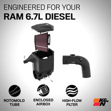 Load image into Gallery viewer, K&amp;N Cold Air Intake Ram 2500 6.7L L6 Diesel (2013-2018) [Air Charger Kit] 63-1592 Alternate Image