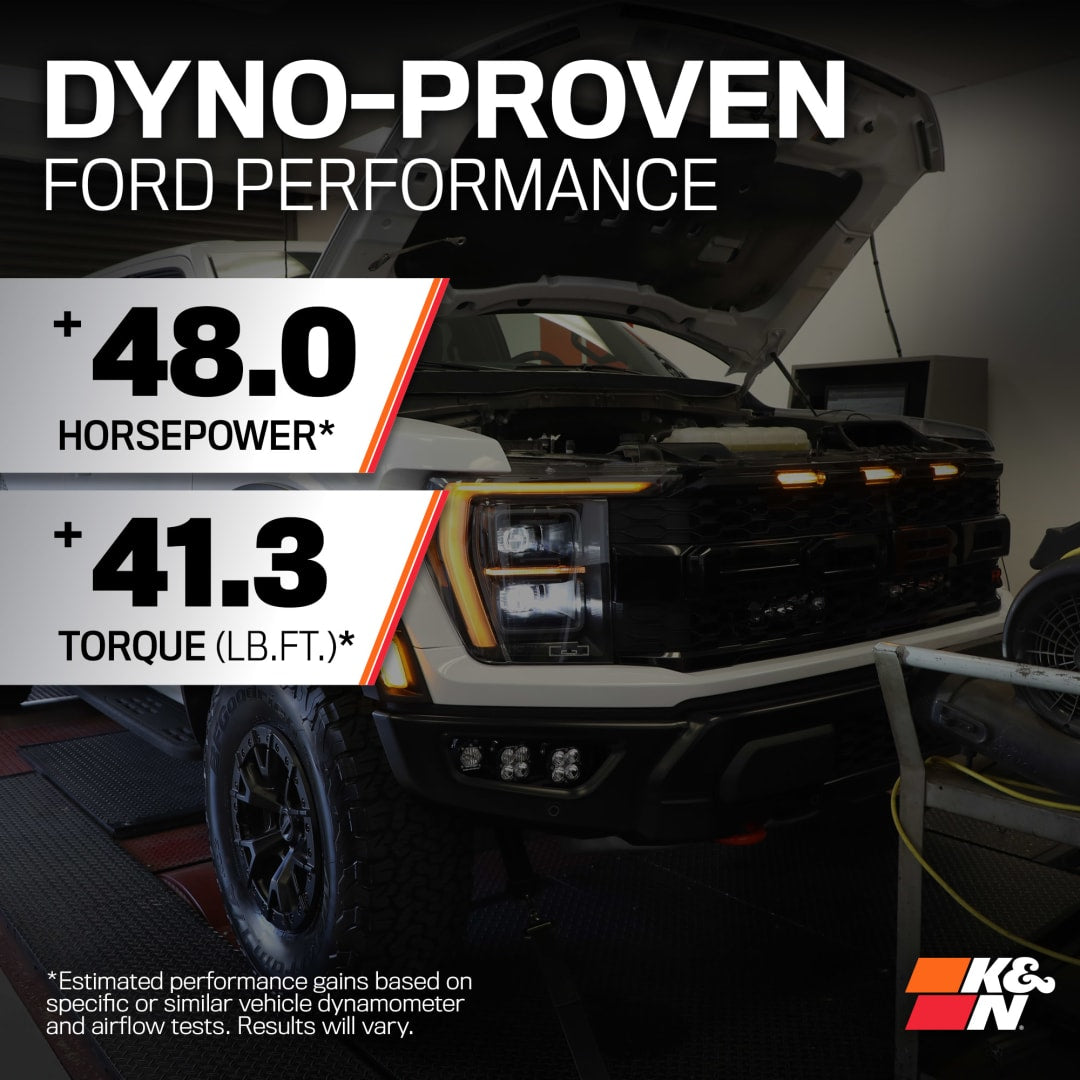 K&N Cold Air Intake Ford F150 Raptor R 5.2L V8 (2023-2024) [Air Charge