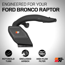 Load image into Gallery viewer, K&amp;N Cold Air Intake Ford Bronco Raptor 3.0L V6 (2023-2025) [Air Charger Kit] 63-2625 - Default Title Alternate Image