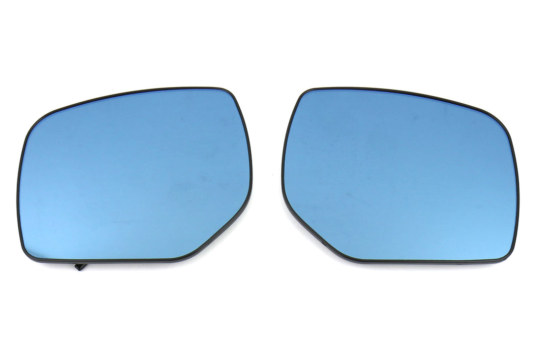 OLM Wide Angle Convex Mirrors Subaru Forester (14-20) [w/ Heated & Turn Signals] Blue