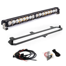 Load image into Gallery viewer, Baja Designs LED Grille Light Bar Kit for Toyota Tundra (2022-2026) S8 20 Inch Behind Grille Clear with Amber or Lens - Clear Alternate Image