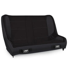Load image into Gallery viewer, PRP Elite Series Rear Bench Jeep CJ7 (1976-1986) [36" Wide] Black Vinyl / Black / Grey Alternate Image