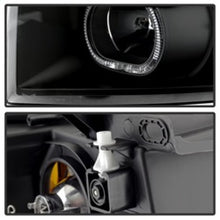 Load image into Gallery viewer, Xtune Projector Headlights Chevy Silverado 1500/2500/3500 (07-13) [Halo DRL - Halogen Model] Black or Chrome w/ Amber Turn Signal - Black Alternate Image