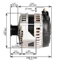 Load image into Gallery viewer, JS Alternators for GMC Sonoma V6 4.3L (1994-1995) High Output 250 / 320 amp Alternate Image