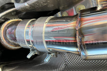 Load image into Gallery viewer, EOS Exhaust for Toyota GR Supra A90 A91 (20-26) 3.5" Non-Resonated Catback w/ 5" Burnt Tips Alternate Image