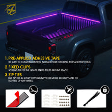 Load image into Gallery viewer, Xprite Spire 3 Series Multi-Color RGB LED Truck Bed Light Strips Alternate Image