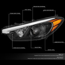 Load image into Gallery viewer, DNA Projector Headlights Kia Forte / Forte Koup / Forte 5 (2014-2016) OE Style w/ Black Housing Alternate Image