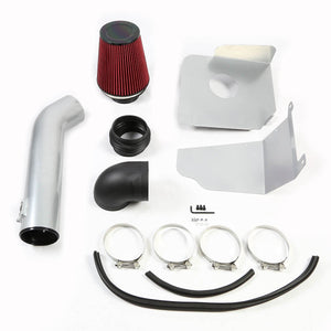 DNA Air Intake System Chevy Silverado / GMC Sierra (2009-2014) [w/ Heat Shield + Cone Filter] Black / Silver