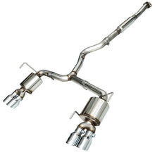 Load image into Gallery viewer, AWE Exhaust Subaru WRX FA20 / WRX STI EJ25 (15 -21) Catback w/ 102mm Quad Tips - Track or Touring - Touring WRX FA20 Only / Chrome Silver Tips Alternate Image