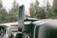 Load image into Gallery viewer, Course Motorsports Phone Mount for Jeep Wrangler (2011-2017) Cradle / Magnetic / MagSafe Wireless Charging Alternate Image