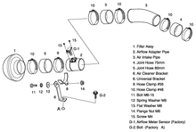 Load image into Gallery viewer, HKS Air Filter Subaru WRX STi Sedan (11-14) Hatchback (08-14) Racing Suction - 70020-AF106 Alternate Image