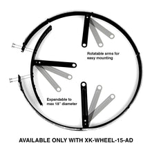 Load image into Gallery viewer, XKGlow Adjustable LED RGB 15" Wheel Ring Light - 1 pc 15" Ring or 15-18" Adjustable Ring - 15-18" Adjustable Ring Alternate Image
