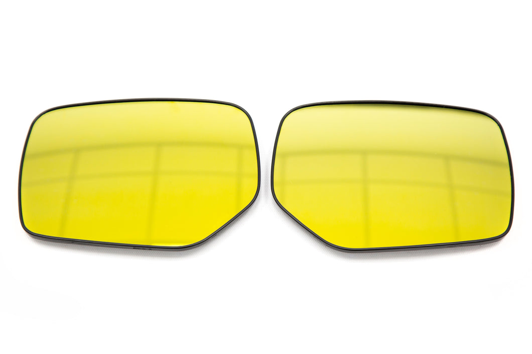 OLM Wide Angle Convex Mirrors Subaru WRX / WRX STI (15-21) [w/ Turn Signals & Defrosters] Golden