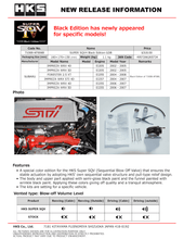 Load image into Gallery viewer, HKS Blow Off Valve Subaru Forester 2.5XT (2004-2008) Super SQV4 Black Edition - 71008-KF006B Alternate Image