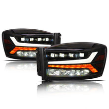 Load image into Gallery viewer, Alpha Owls Projector Headlights Dodge Ram (06-22) 5500K Super White LED - 2006-2009 Alternate Image