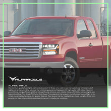 Load image into Gallery viewer, Alpha Owls Projector Headlights Chevy Silverado / GMC Sierra (07-14) 5500K Super White LED - Silverado Alternate Image
