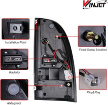Load image into Gallery viewer, Winjet LED Tail Lights for Toyota Tacoma (2005-2015) Matte Black or Glossy Black Alternate Image