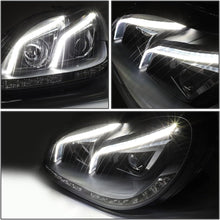 Load image into Gallery viewer, DNA Projector Headlights for Mercedes W220 S430 / S500 / S600 (2000-2006) S350 (2006) Black or Chrome Housing with Halo or LED Bar DRL Alternate Image