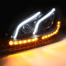 Load image into Gallery viewer, DNA Projector Headlights for Mercedes W220 S430 / S500 / S600 (2000-2006) S350 (2006) Black or Chrome Housing with Halo or LED Bar DRL Alternate Image