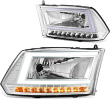 Load image into Gallery viewer, DNA Headlights for RAM 1500 / 2500 / 3500 / 4500 / 5500 (2010-2018) with C-Shaped LED DRL &amp; Sequential Signals Lights Alternate Image