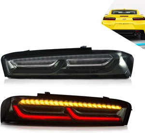 Auto Addict Tail Lights Chevy Camaro (16-18) Gen 6 Camaro Style / w/ Sequential Turn Signals / Umbra Style / Velox Style