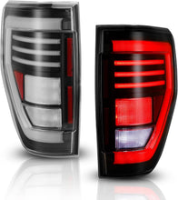 Load image into Gallery viewer, Winjet LED Tail Lights Ford F150 (2009-2014) Sequential Turn Signal - Black / Chrome CTWJ-0706 - Black with Clear Lens Alternate Image
