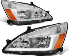 Load image into Gallery viewer, DNA Headlights for Honda Accord (2003-2007) with LED DRL - Black or Chrome Housing Alternate Image