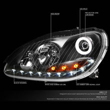 Load image into Gallery viewer, DNA Projector Headlights for Mercedes W220 S430 / S500 / S600 (2000-2006) S350 (2006) Black or Chrome Housing with Halo or LED Bar DRL Alternate Image