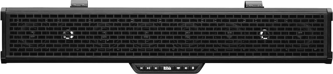 Boss Audio Systems ATV / UTV Bar Mount Soundbar - IPX5 Rated Weatherproof, Bluetooth, Amplified, 3 Inch Speakers