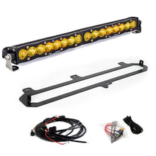 Load image into Gallery viewer, Baja Designs LED Grille Light Bar Kit for Toyota Tundra (2022-2026) S8 20 Inch Behind Grille Clear with Amber or Lens - Amber Alternate Image