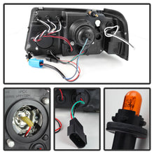 Load image into Gallery viewer, Spyder Projector Headlights Ford Ranger (01-11) Halo LED w/ Black or Chrome - Black Alternate Image