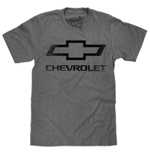 Load image into Gallery viewer, Faded Chevrolet Bowtie Car Logo T-Shirt - Graphite Heather Alternate Image