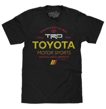 Load image into Gallery viewer, Toyota TRD Motor Sports Racing Development T-Shirt - Black Alternate Image