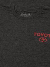 Load image into Gallery viewer, Toyota Drive Your Dreams Left Chest Front and Back Logo T-Shirt - Charcoal Heather Alternate Image