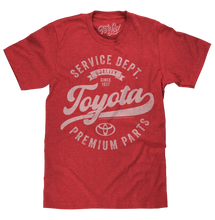 Load image into Gallery viewer, Toyota Service Department Premium Parts T-Shirt - Heather Red Alternate Image